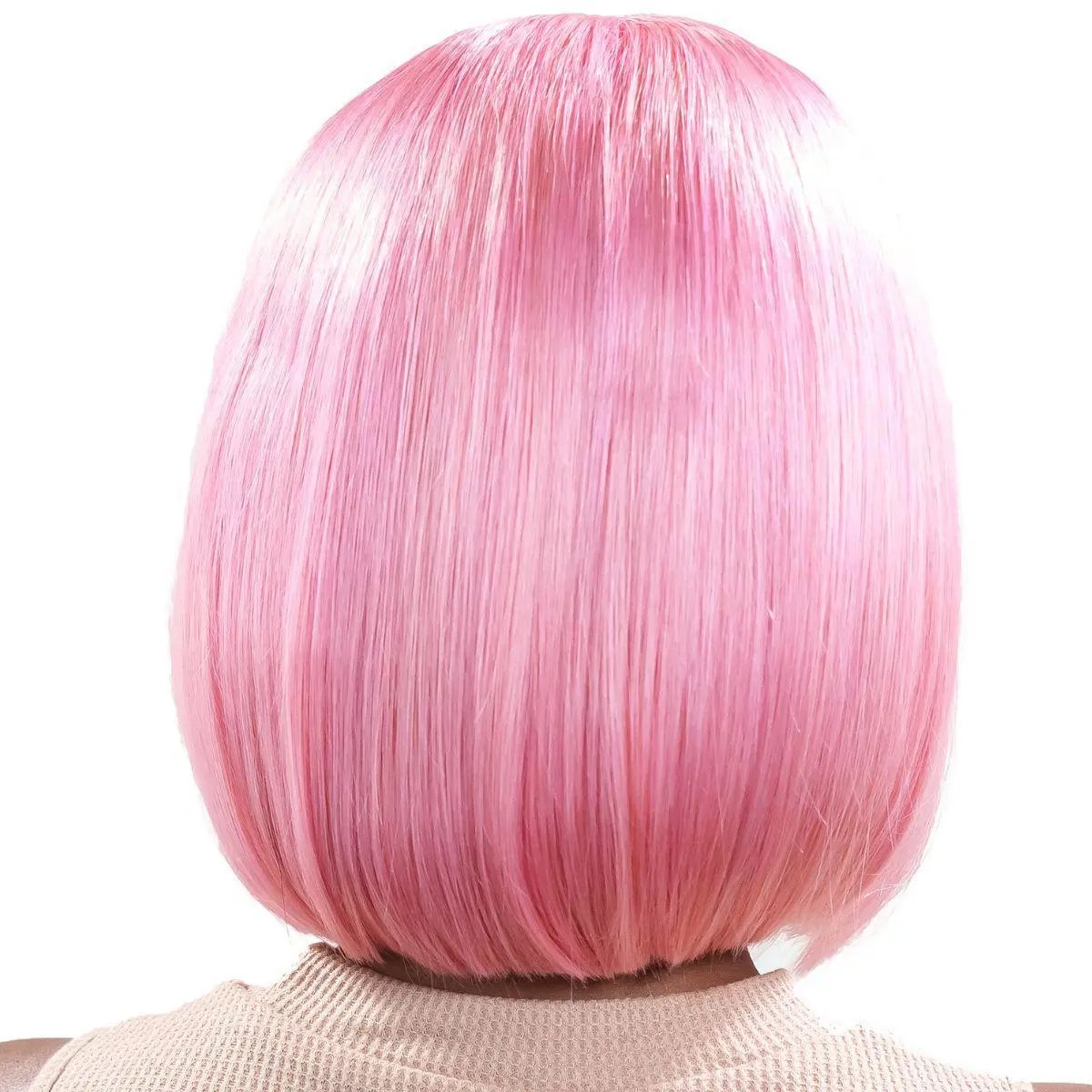 Cotton Candy 13x4 Transparent Lace Front 100% Human Hair Bob Wig Private Label