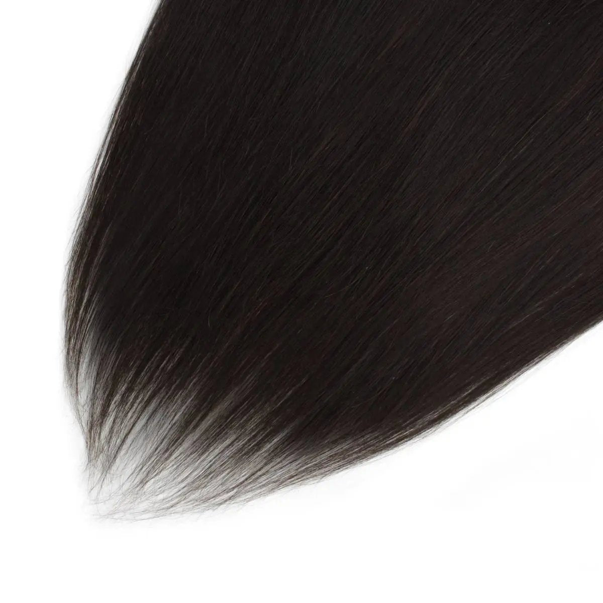 Malaysian straight 13x4 transparent lace human hair frontal extension from The Hair Pusher, showcasing natural hair texture and lace details.
