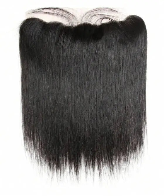 Straight HD Lace Frontal from The Hair Pusher, 13x6 inch, showcasing fine lace and straight hair texture for seamless styling.