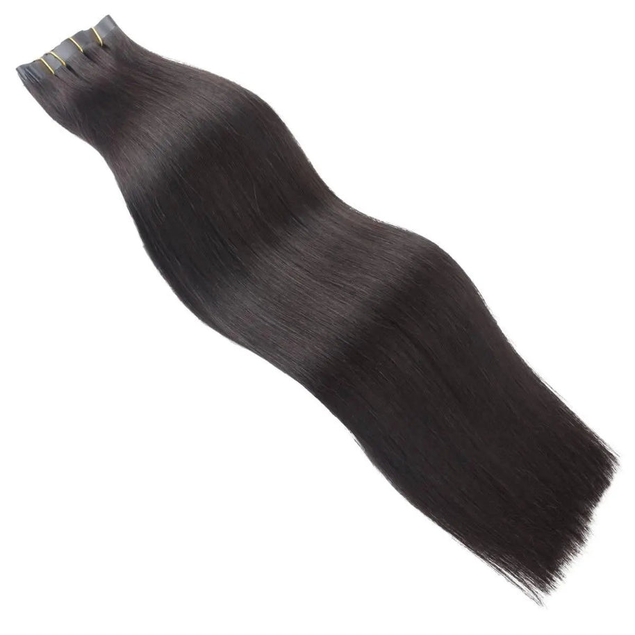 Raw Straight Seamless Clip-In 100% Human Hair Extensions Private Label