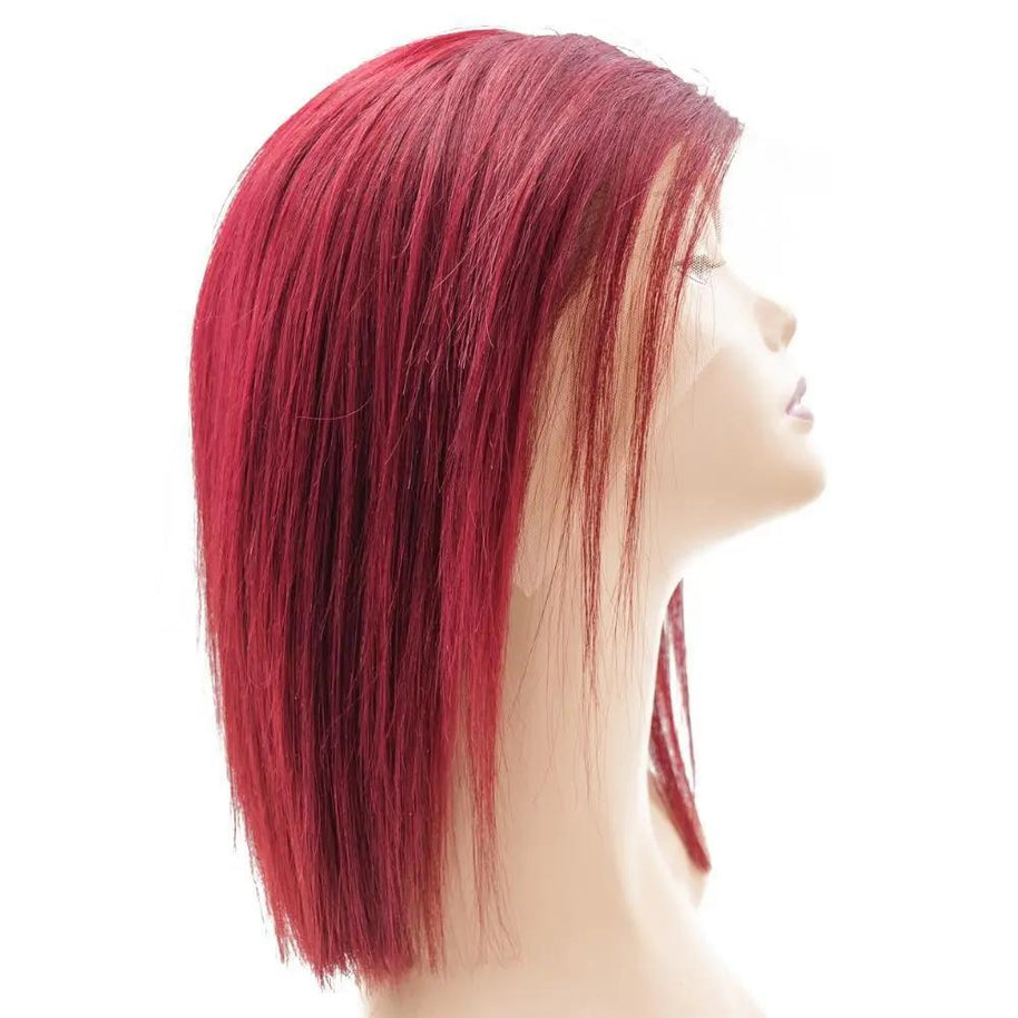 Cherry 13x4 Transparent Lace Front 100% Human Hair Bob Wig Private Label