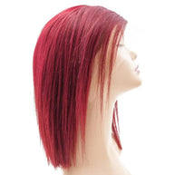 Cherry 13x4 Transparent Lace Front 100% Human Hair Bob Wig Private Label