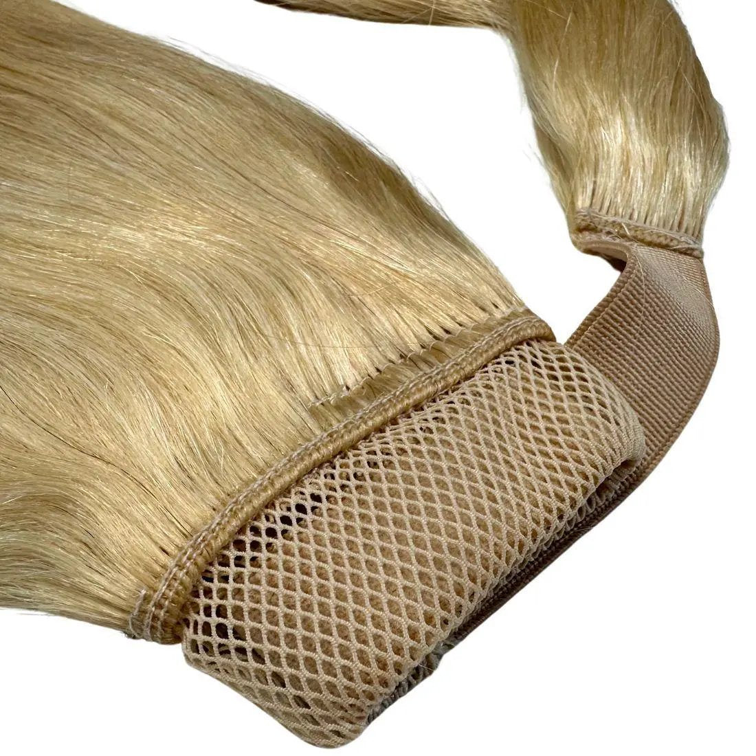 Bleach Blonde 100% Human Hair Ponytail Extension Private Label