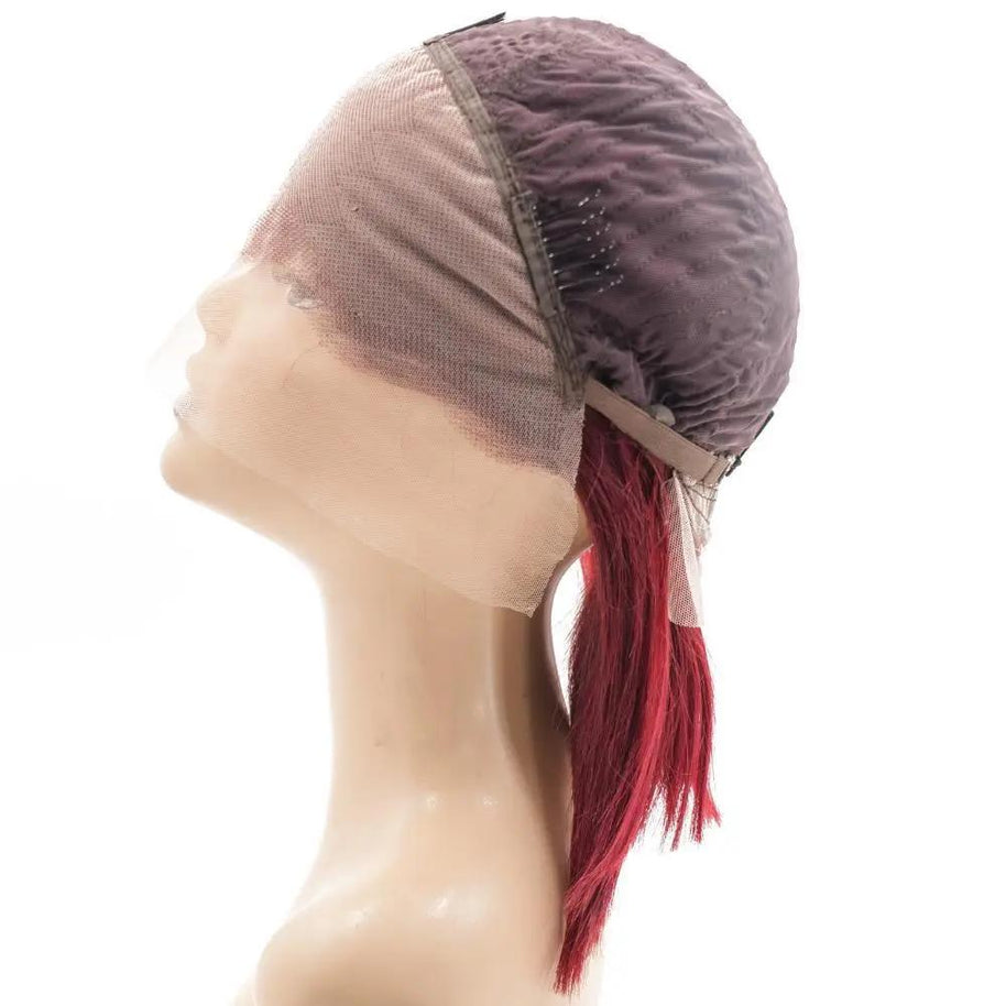 Cherry 13x4 Transparent Lace Front 100% Human Hair Bob Wig Private Label