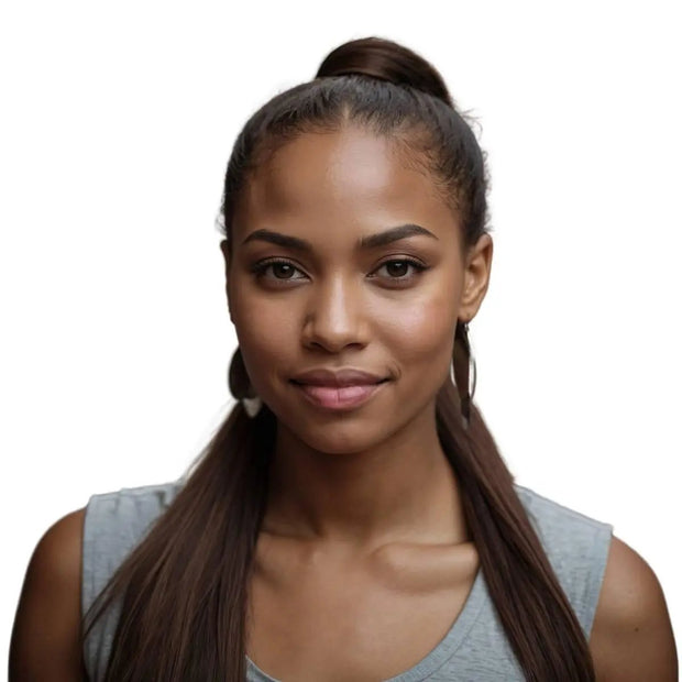 Dark Brown 100% Human Hair Ponytail Extension Private Label