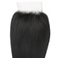 Yaki Straight 4x4 Transparent Lace Human Hair Closure Private Label