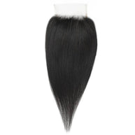 Yaki Straight 4x4 Transparent Lace Human Hair Closure Private Label