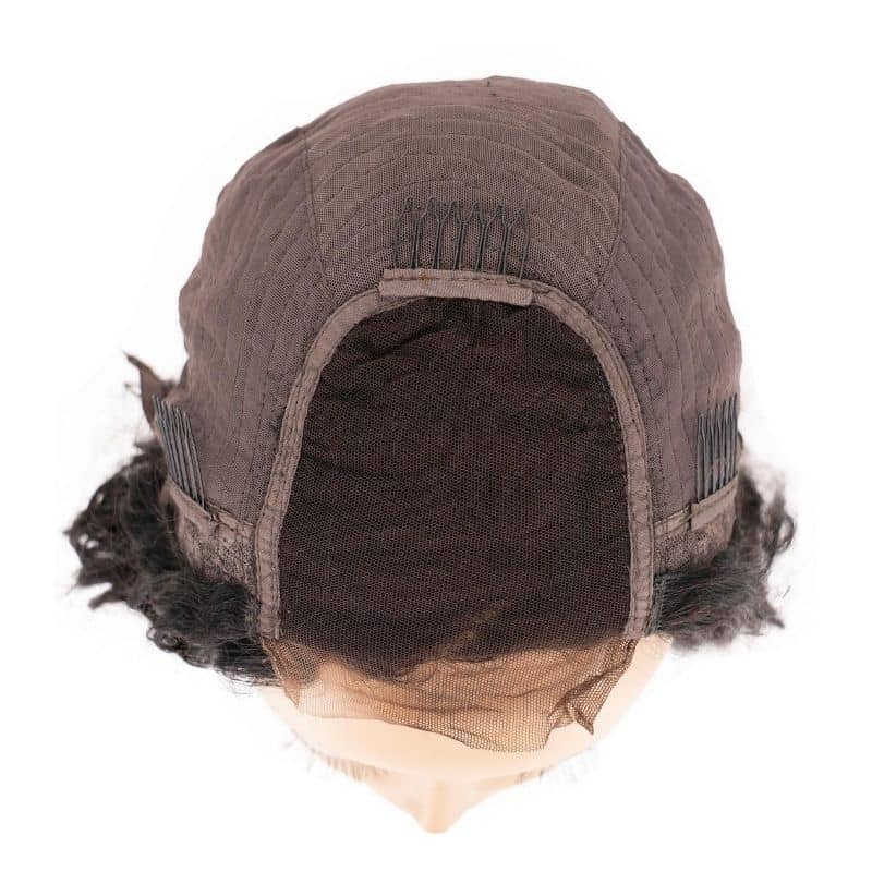 Beach Wave 4x4 Transparent Lace 100% Human Hair Closure Wig Private Label