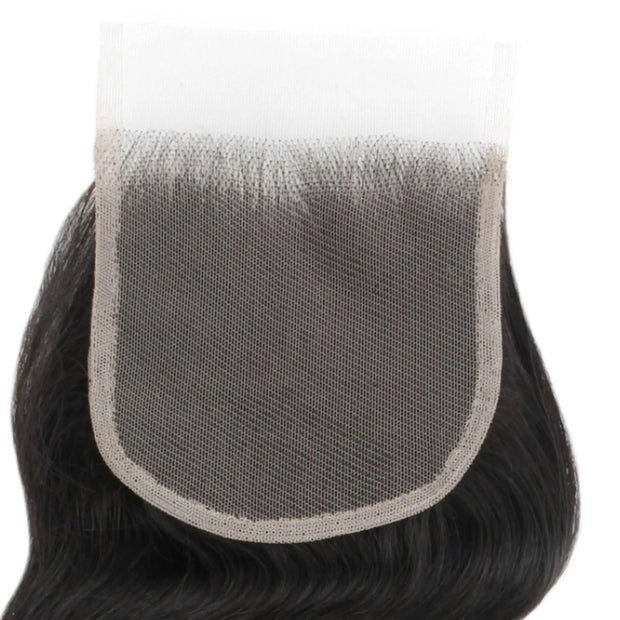 Brazilian Body Wave 4x4 Transparent Lace Human Hair Closure Private Label
