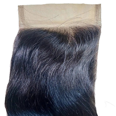 Malaysian Straight 4x4 Transparent Lace Human Hair Closure Private Label