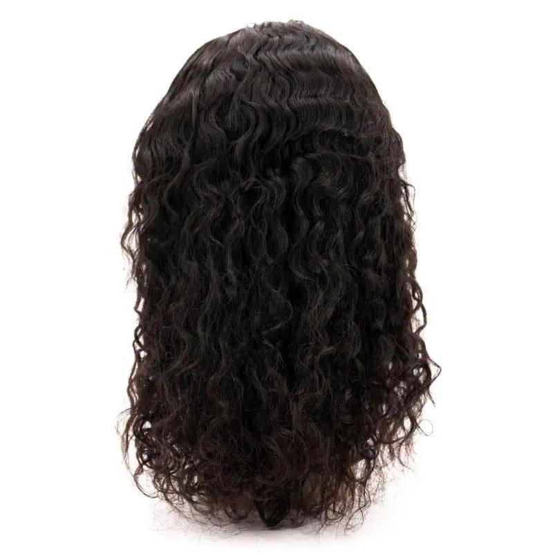 Messy Curl 4x4 Transparent Lace 100% Human Hair Closure Wig Private Label