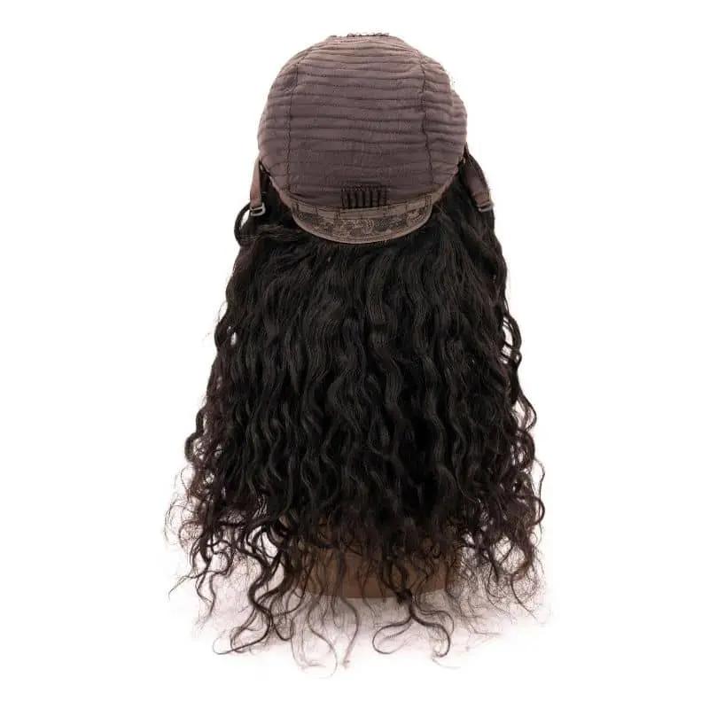 Messy Curl 4x4 Transparent Lace 100% Human Hair Closure Wig Private Label