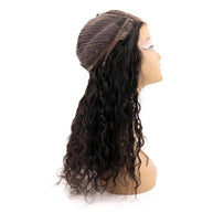 Messy Curl 4x4 Transparent Lace 100% Human Hair Closure Wig Private Label