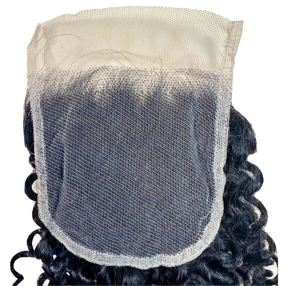Kinky Curly 4x4 Transparent Lace Human Hair Closure Private Label