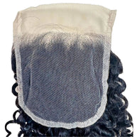 Kinky Curly 4x4 Transparent Lace Human Hair Closure Private Label