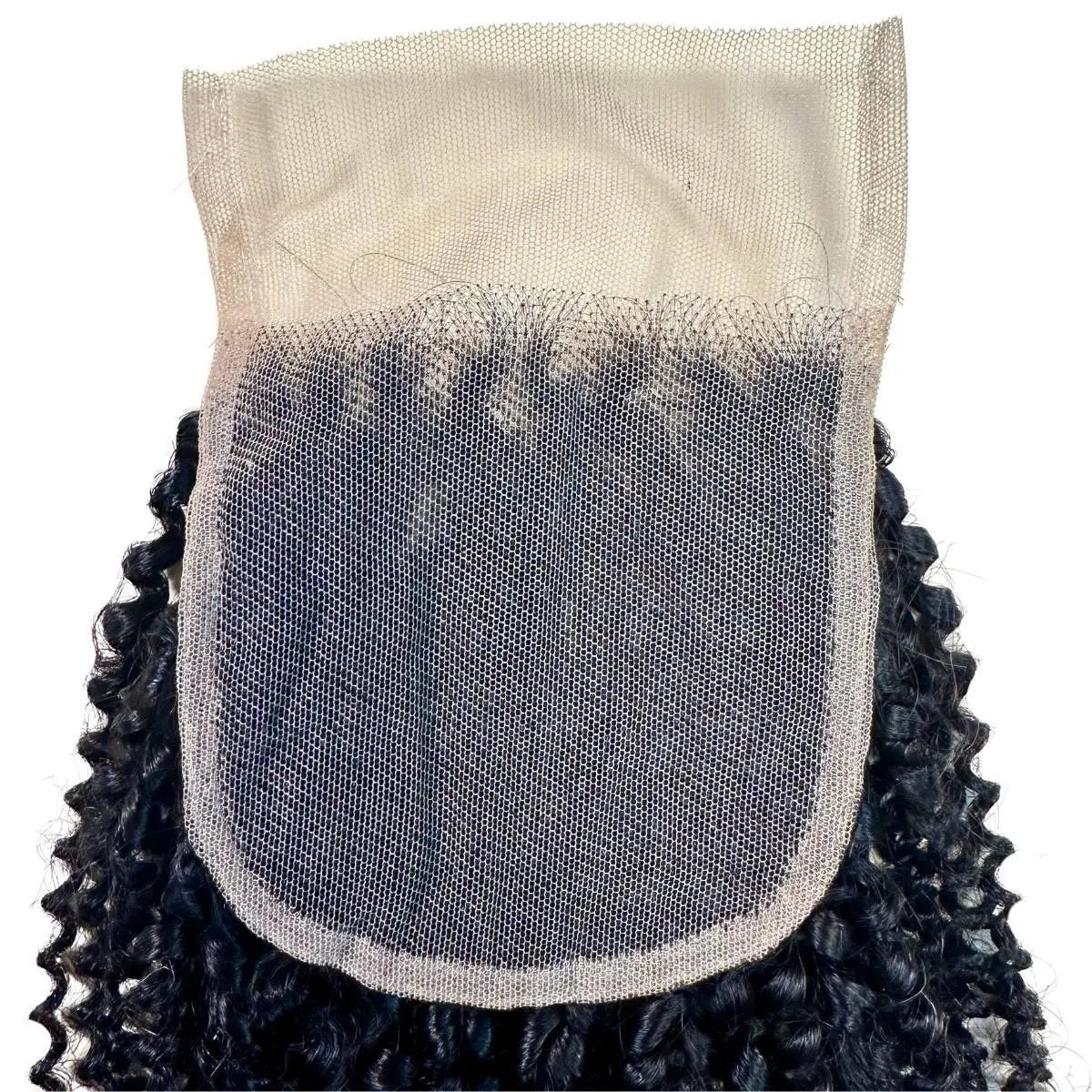 Afro Kinky Curly 4x4 Transparent Lace Human Hair Closure Private Label