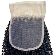 Afro Kinky Curly 4x4 Transparent Lace Human Hair Closure Private Label