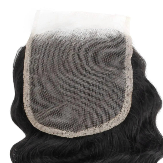 Deep Wave 4x4 Transparent Lace Human Hair Closure Private Label