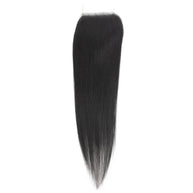 Brazilian Silky Straight 4x4 Transparent Lace Human Hair Closure Private Label