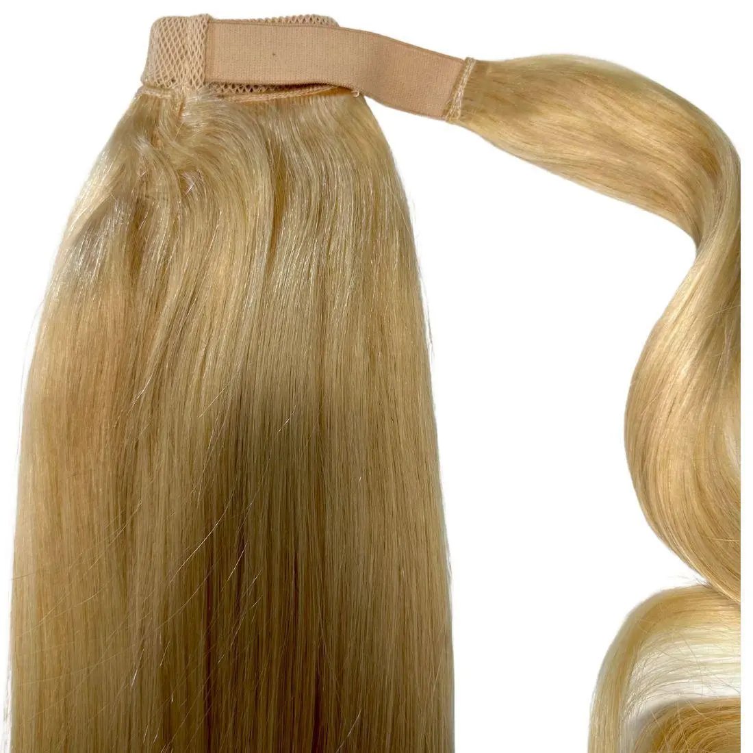 Bleach Blonde 100% Human Hair Ponytail Extension Private Label