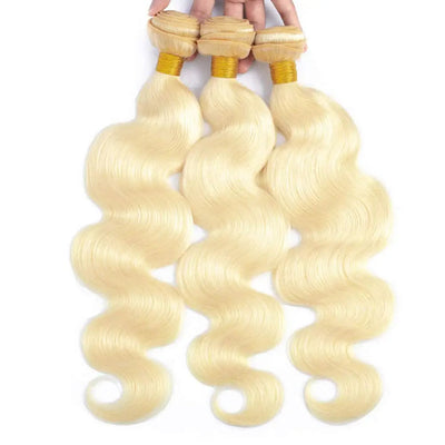 12A 613 Blonde Loose Body Wave Virgin Brazilian Hair Bundles - THE HAIR PUSHER PREMIUM LUXE HAIR