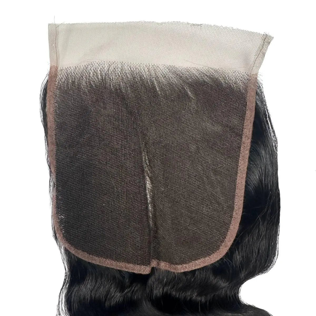 Jet black 6x6 HD lace closure with body wave texture, made from virgin human hair by THE HAIR PUSHER PREMIUM LUXE HAIR.