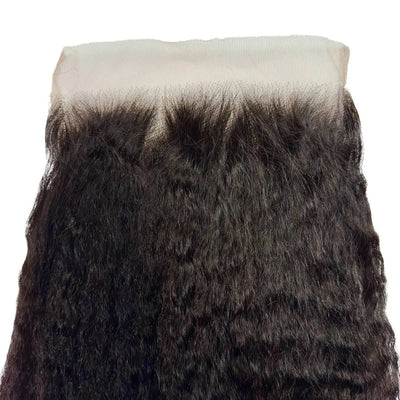 Kinky Straight 7x7 HD Lace Human Hair Closure The Hair Pusher
