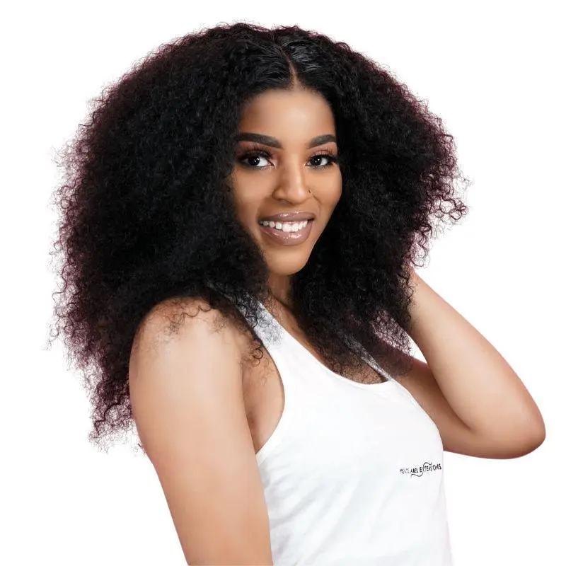 Afro Kinky Curly 100% Human Hair Bundles Private Label
