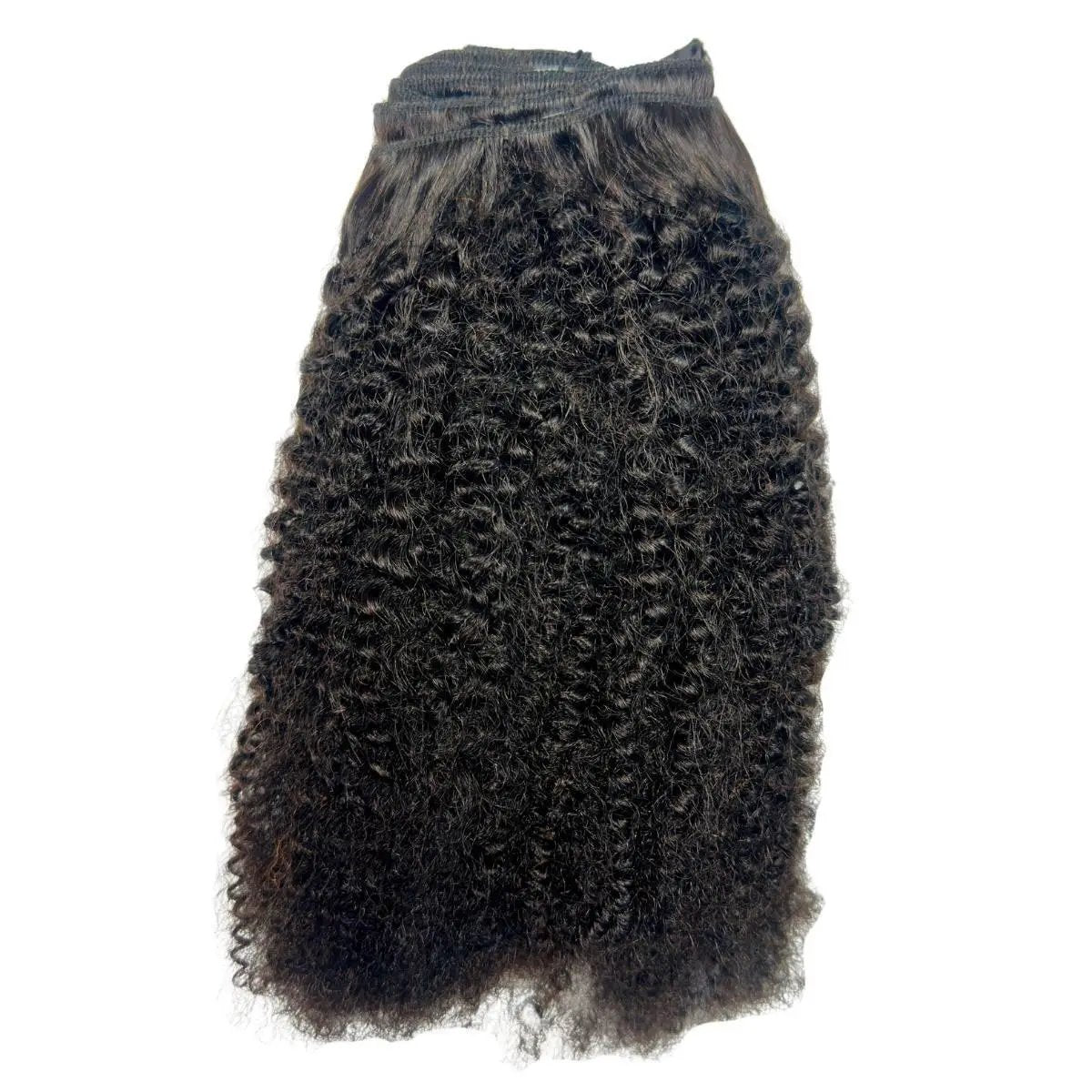 Afro Kinky Curly Clip-In 100% Human Hair Extensions The Hair Pusher