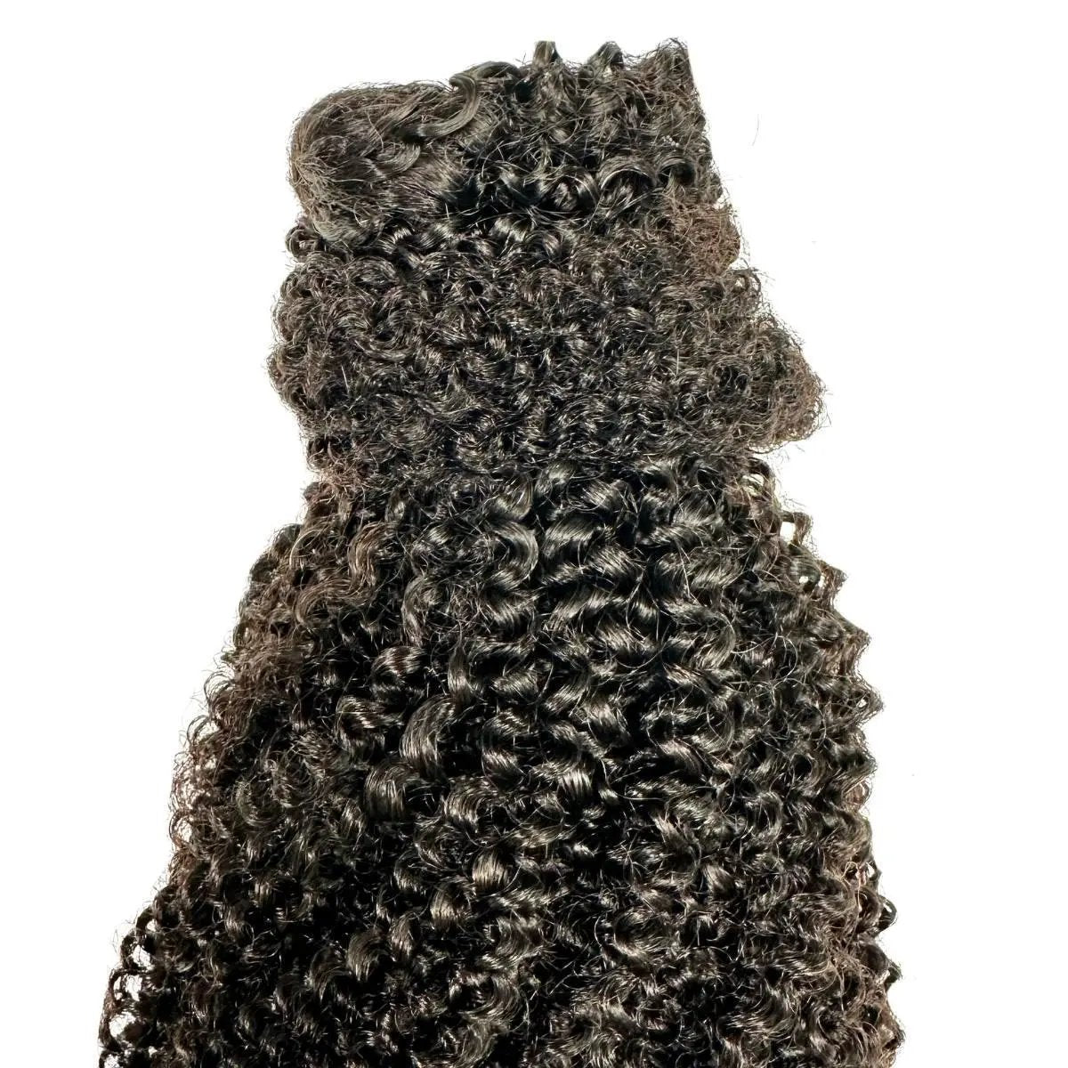 Afro Kinky Curly 100% Human Hair Ponytail Extension Private Label