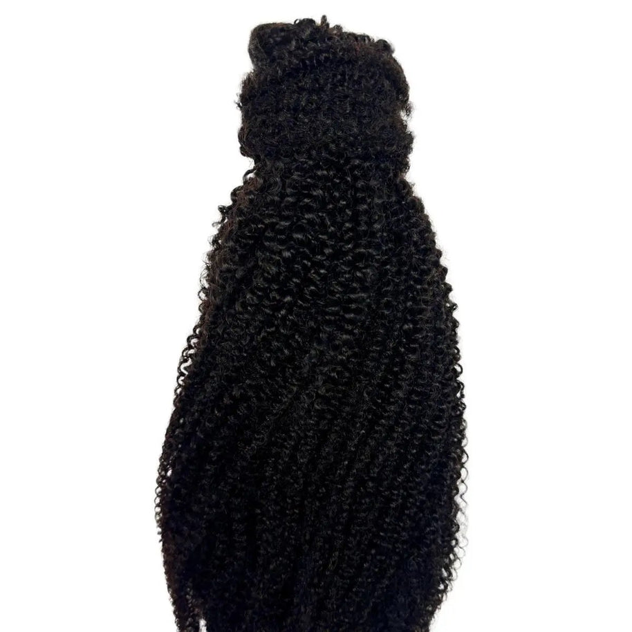 Afro Kinky Curly 100% Human Hair Ponytail Extension Private Label