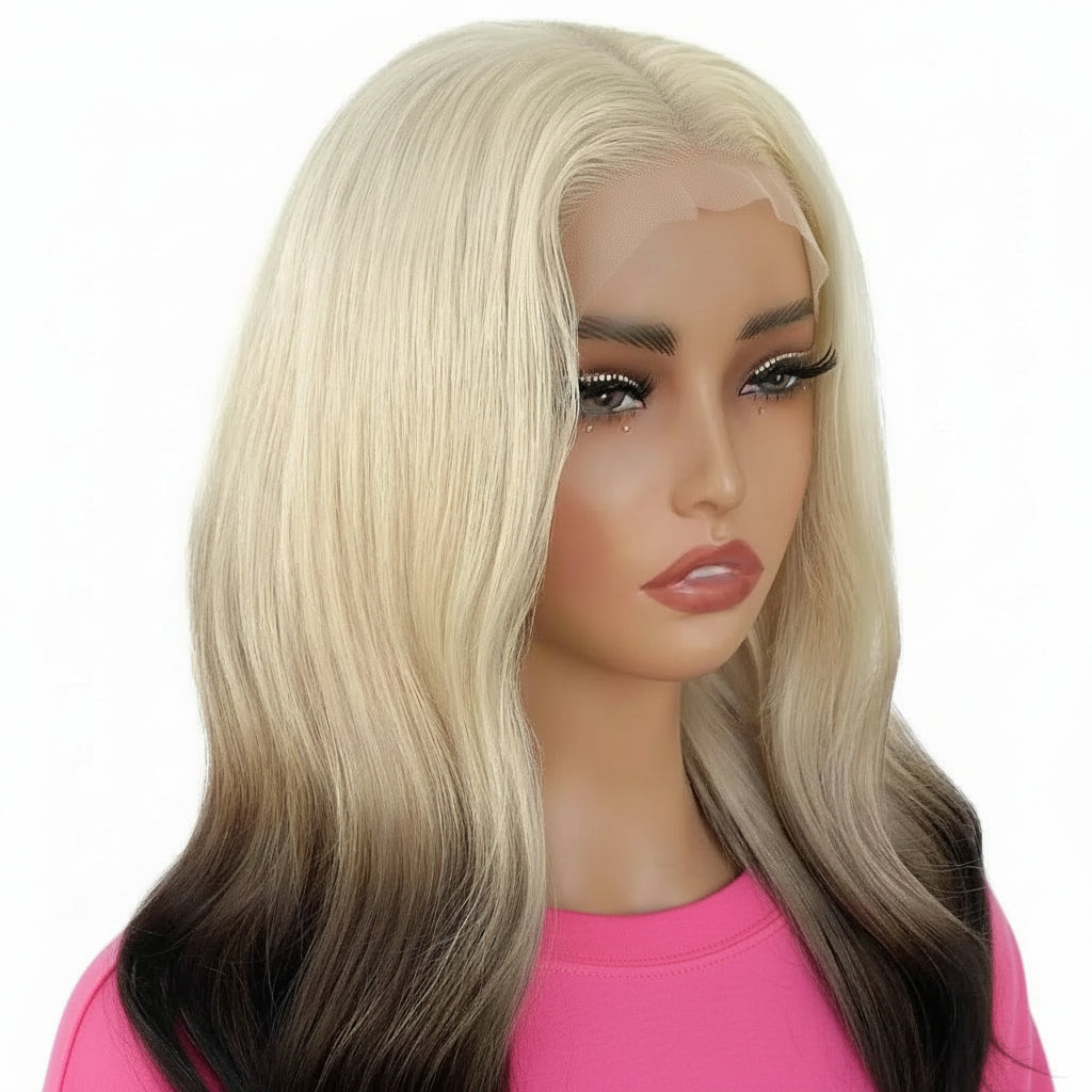 Aurora Glueless 5x5 HD Lace Professionally Colored 100% Human Hair Closure Wig Private Label