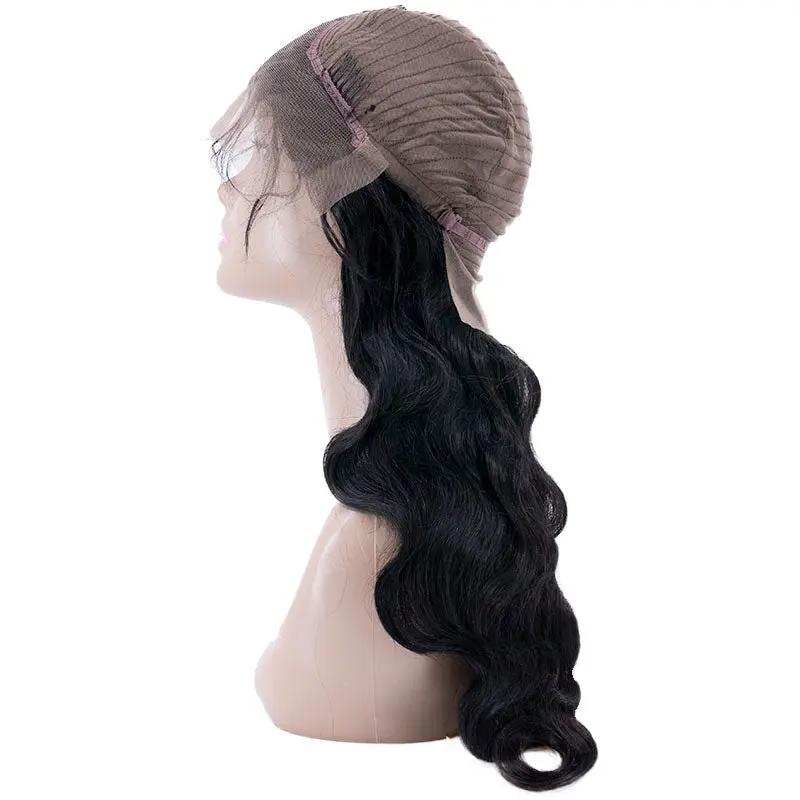 Body Wave 13x4 Transparent Lace Front Human Hair Wig Private Label