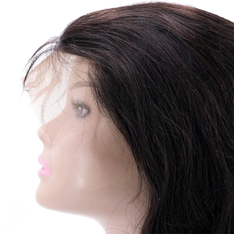 Body Wave 13x4 Transparent Lace Front Human Hair Wig Private Label