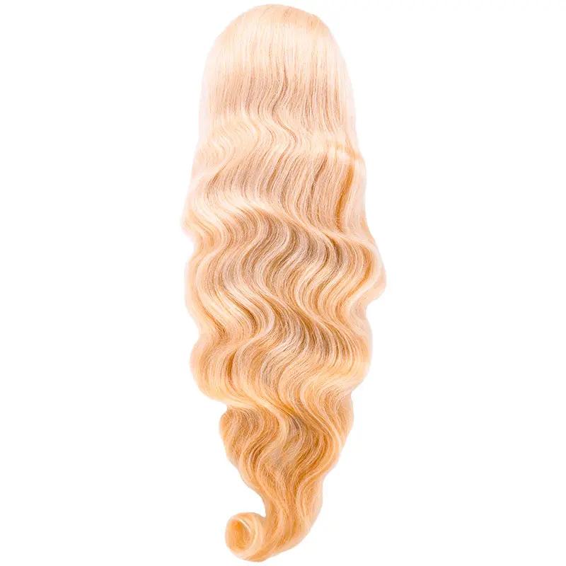 Blonde Body Wave 13x4 Transparent Lace Front Human Hair Wig Private Label