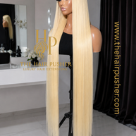 613 Platinum Blonde Bone Straight HD Lace Front Wig | 100% Human Hair | 30