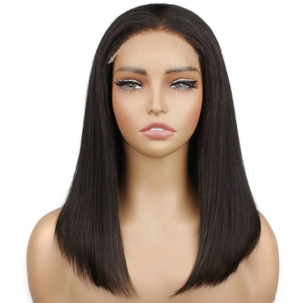 Straight 5x5 HD Lace Closure 100% Human Hair Bob Wig The Hair Pusher