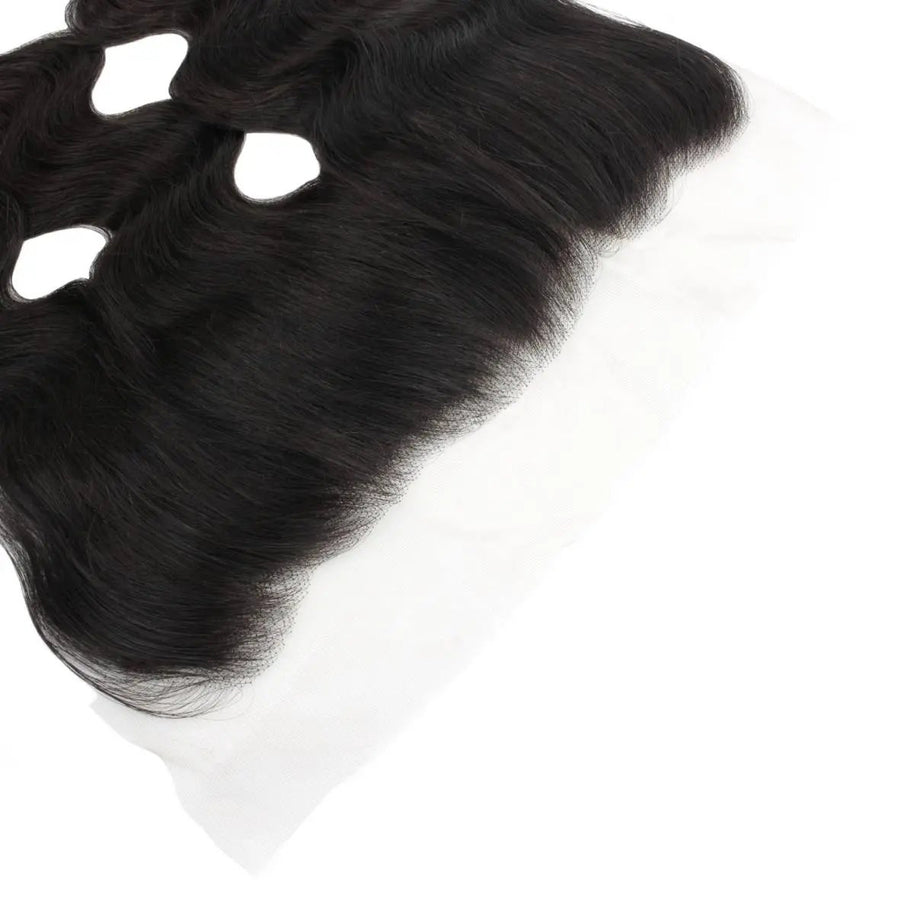 Malaysian Body Wave 13x4 Transparent Lace Human Hair Frontal Private Label