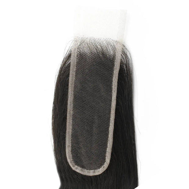 Brazilian body wave 2x6 transparent lace human hair closure from THE HAIR PUSHER PREMIUM LUXE HAIR, showing detailed lace and wave texture.