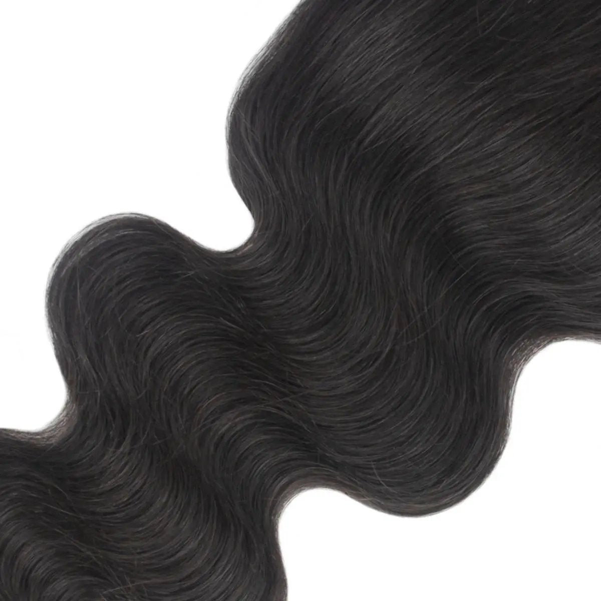 Body wave 5x5 transparent lace human hair closure from THE HAIR PUSHER PREMIUM LUXE HAIR, showing textured hair extension with lace closure
