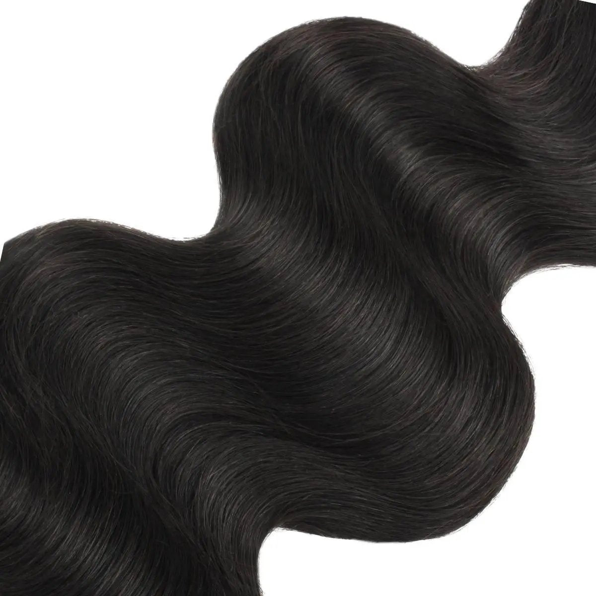Body wave 100% human braiding hair extensions in bulk from THE HAIR PUSHER PREMIUM LUXE HAIR, showcasing natural wave texture.
