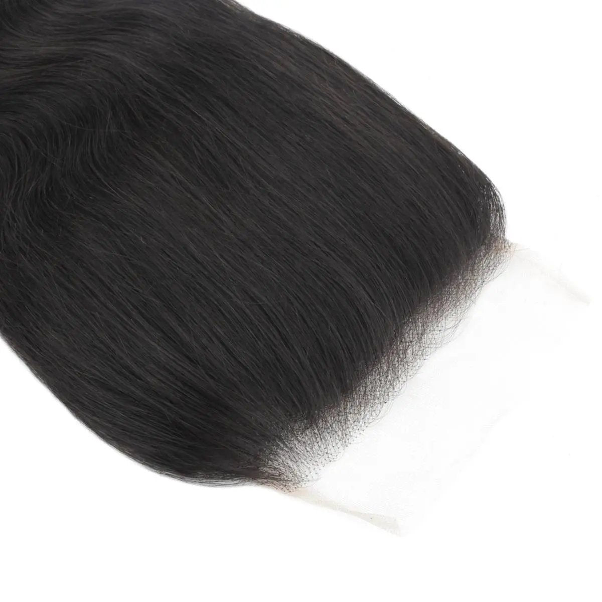 Body wave 5x5 transparent lace human hair closure from THE HAIR PUSHER PREMIUM LUXE HAIR, showing detailed lace and hair texture