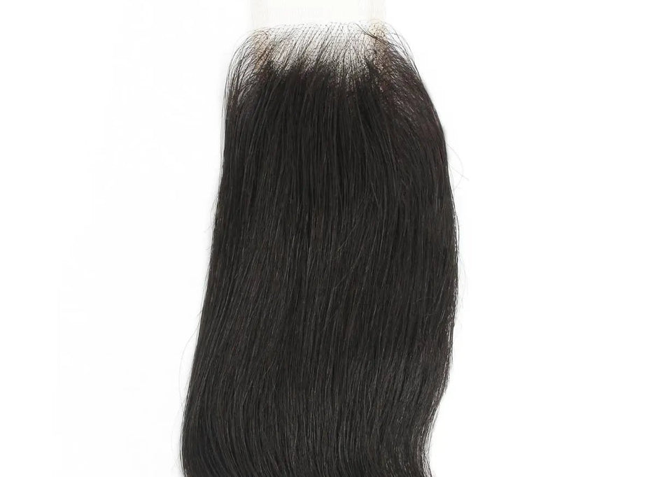 Brazilian Body Wave 2x6 transparent lace human hair closure from THE HAIR PUSHER PREMIUM LUXE HAIR, showcasing natural wave texture.