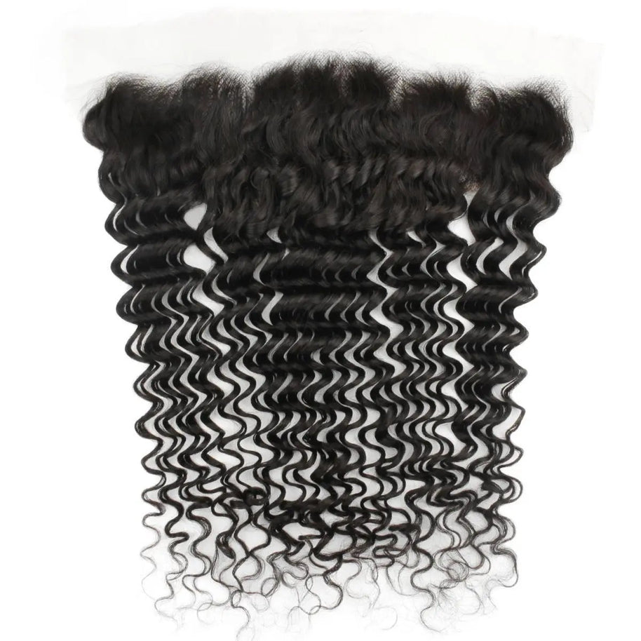 Deep Wave 13x4 HD Lace Human Hair Frontal Private Label