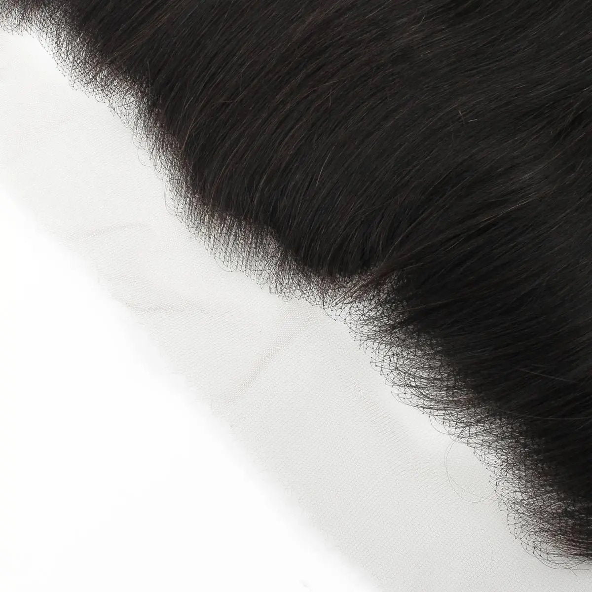 Brazilian straight 13x4 HD lace human hair frontal extension from THE HAIR PUSHER PREMIUM LUXE HAIR, showcasing natural straight hair and lace detail.