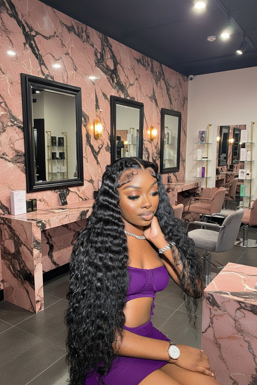 Brazilian Raw Deep Wave HD Closure Wig The Hair Pusher