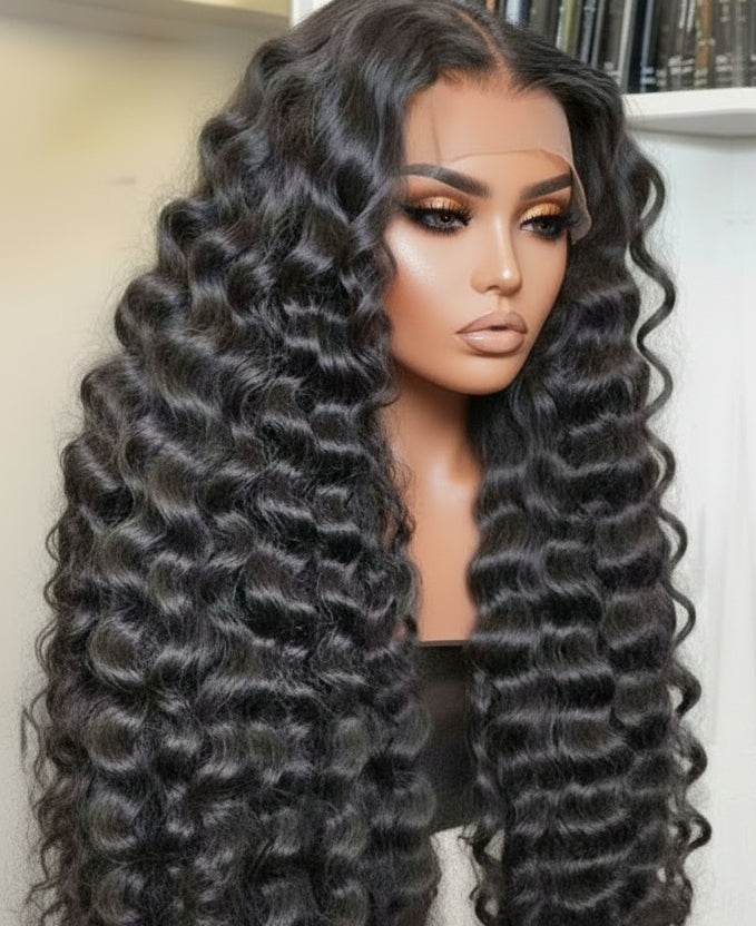 Brazilian Raw Deep Wave HD Closure Wig-The Hair Pusher