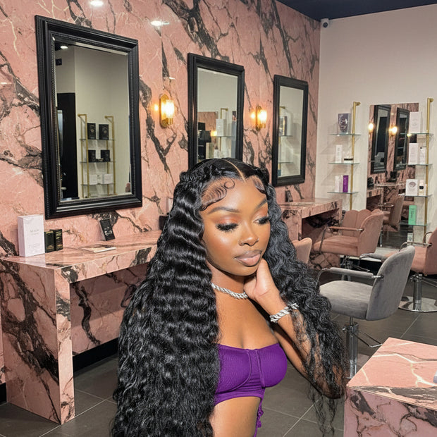 Brazilian Raw Deep Wave HD Closure Wig The Hair Pusher