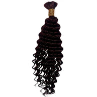 Burgundy Deep Wave Color 99J Bulk 100% Human Braiding Hair Private Label