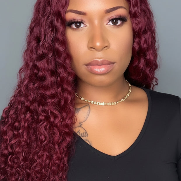 The Hair Pusher-Burgundy Hd 